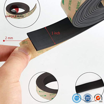 Flexible Neodymium Magnet Tape 30x1.5mm with Permanent Adhesive and Cutting Service