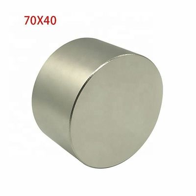 Permanent Neodymium Cylinder Magnet N45 N52 D70x40mm Super Strong Magnet for Machinery