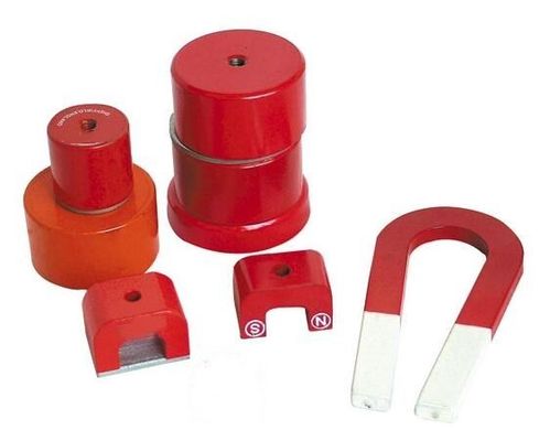 7.3g/cm3 Density Red Blue Painted Pole U Shaped Horseshoe Magnet for Teaching Materials