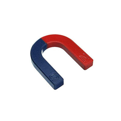 7.3g/cm3 Density Red Blue Painted Pole U Shaped Horseshoe Magnet for Teaching Materials