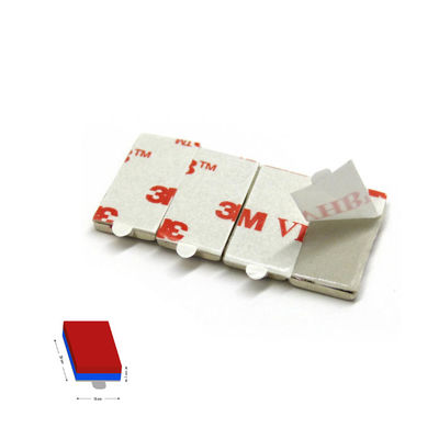 Cutting Service High Strength N52 NdFeB Magnet Block Neodymium Magnet with 3M Adhesive