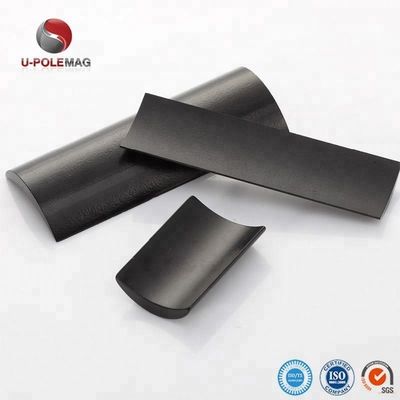 Customized Size ARC NdFeB Magnet Coating Black Epoxy Neodymium Segment Magnets for Motor